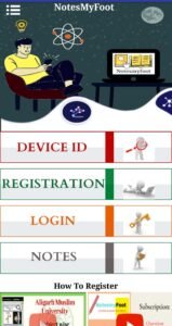 notesmyfoot amu notes app