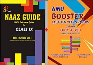 Set of 2 AMU Booster Class 9 ( Year Wise) Last 10 Year Fully Solved Paper + Naaz Guide Class 9 Paperback Bunko – 1 January 2018