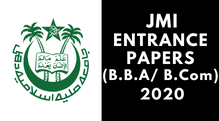 JMI Entrance ( B.B.A/B.Com) 2020