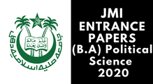 JMI Entrance (B.A) Political Science 2020