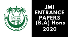 JMI Entrance ( B.A) Hons 2020