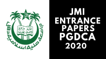 JMI Entrance PGDCA 2020