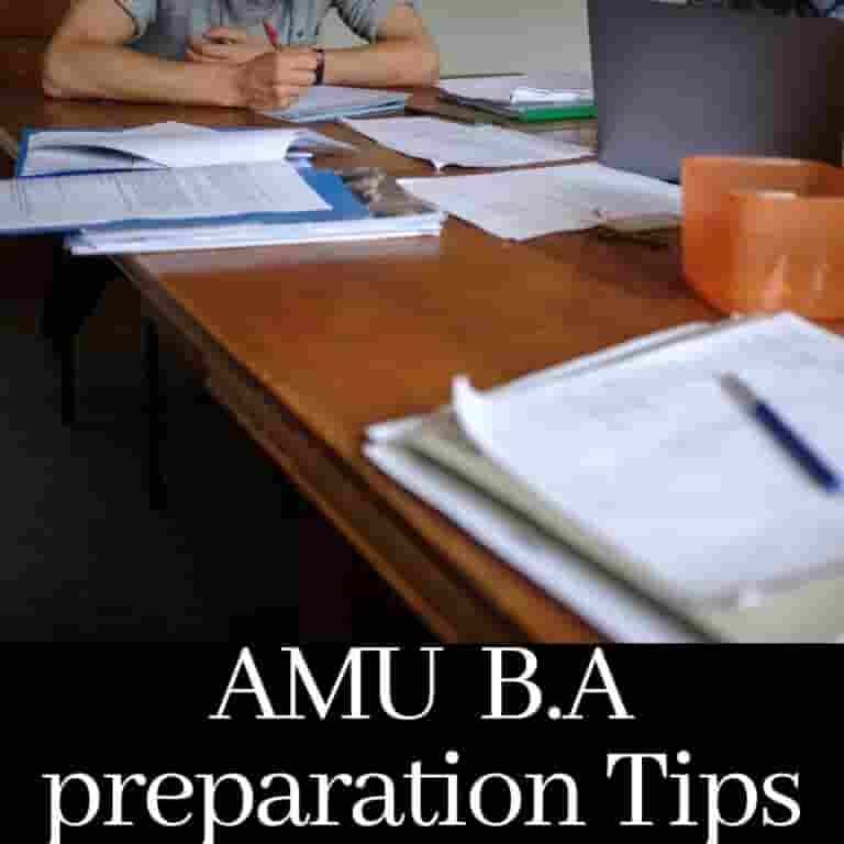 AMU B.A preparation Tips
