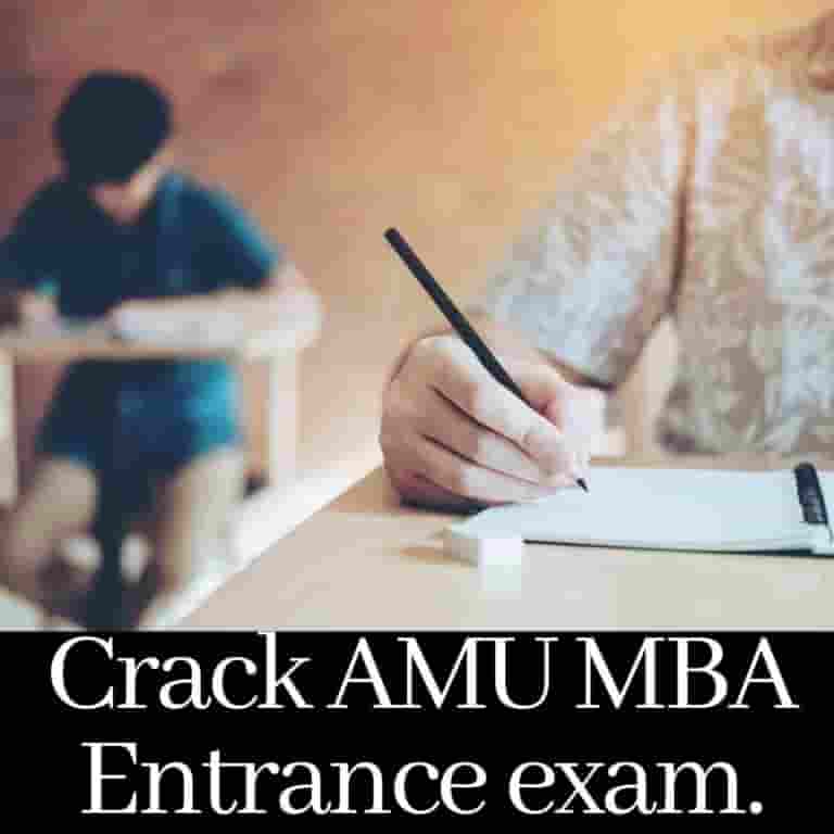 crack AMU MBA entrance exam.