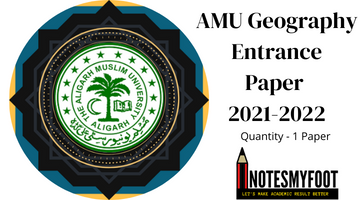 AMU Geography Entrance Paper