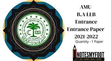 AMU B.A LLB Entrance Paper