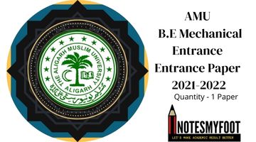 AMU B.E Mechanical Entrance Paper