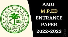 AMU MPED Entrance Paper 2023