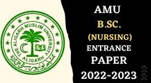 AMU B.Sc. (Nursing) Entrance paper 2022-2023
