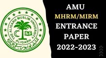 AMU MHRM Entrance paper 2022-2023