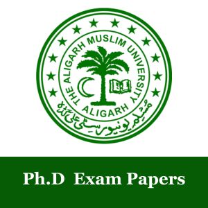 amu phd entrance papers