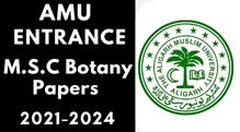 Amu Entrance M.S.C Botany Last 3 Year Paper 2021-24