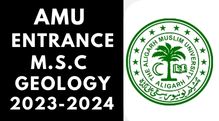 Amu Entrance M.S.C Geology 2023-2024