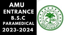 Amu Entrance B.Sc (Paramedical) 2023-2024