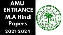 Amu Entrance M.A Hindi Last 3 Year Paper 2021-24