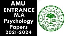 Amu Entrance M.A Psychology Last 3 Year Paper 2021-24