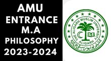 Amu Entrance M.A Philosophy 2023-24