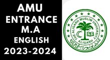 Amu Entrance M.A English 2023-24