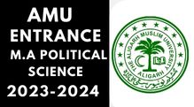 Amu Entrance M.A political Science 2023-2024
