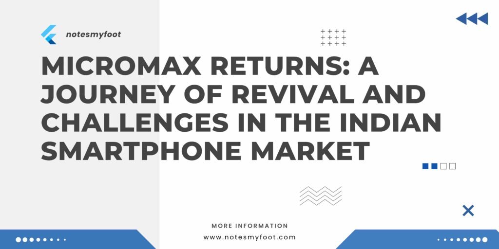 Micromax Returns: A Journey of Revival and Challenges in the Indian Smartphone Market