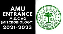 AMU Entrance M.S.C AG (MITCROBIOLOGY) 2021-2024