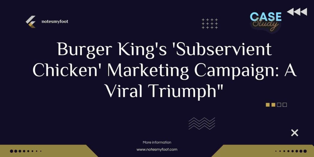 Burger King's 'Subservient Chicken' Marketing Campaign: A Viral Triumph"