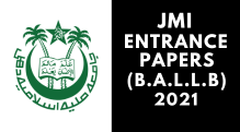 JMI Entrance (B.A.L.L.B) 2021