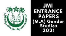 JMI Entrance (M.A) Gender Studies 2021