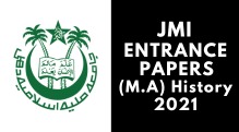 JMI Entrance (M.A) History 2021