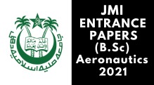 JMI Entrance (B.Sc) Aeronautics 2021