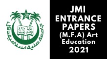 JMI Entrance (M.F.A) Art Education 2021
