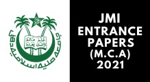 JMI Entrance (M.C.A) 2021