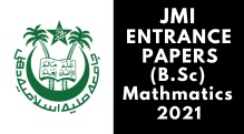 JMI Entrance (B.Sc) Mathmatics 2021