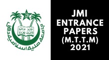 JMI Entrance (M.T.T.M) 2021