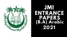 JMI Entrance ( B.A) Arabic 2021