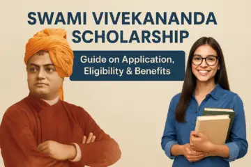 Swami Vivekananda's portrait, the spiritual leader and inspiration for the Swami Vivekananda Scholarship.
